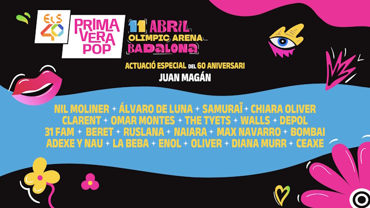 ELS40 PRIMAVERA POP CARTELL ARTISTES